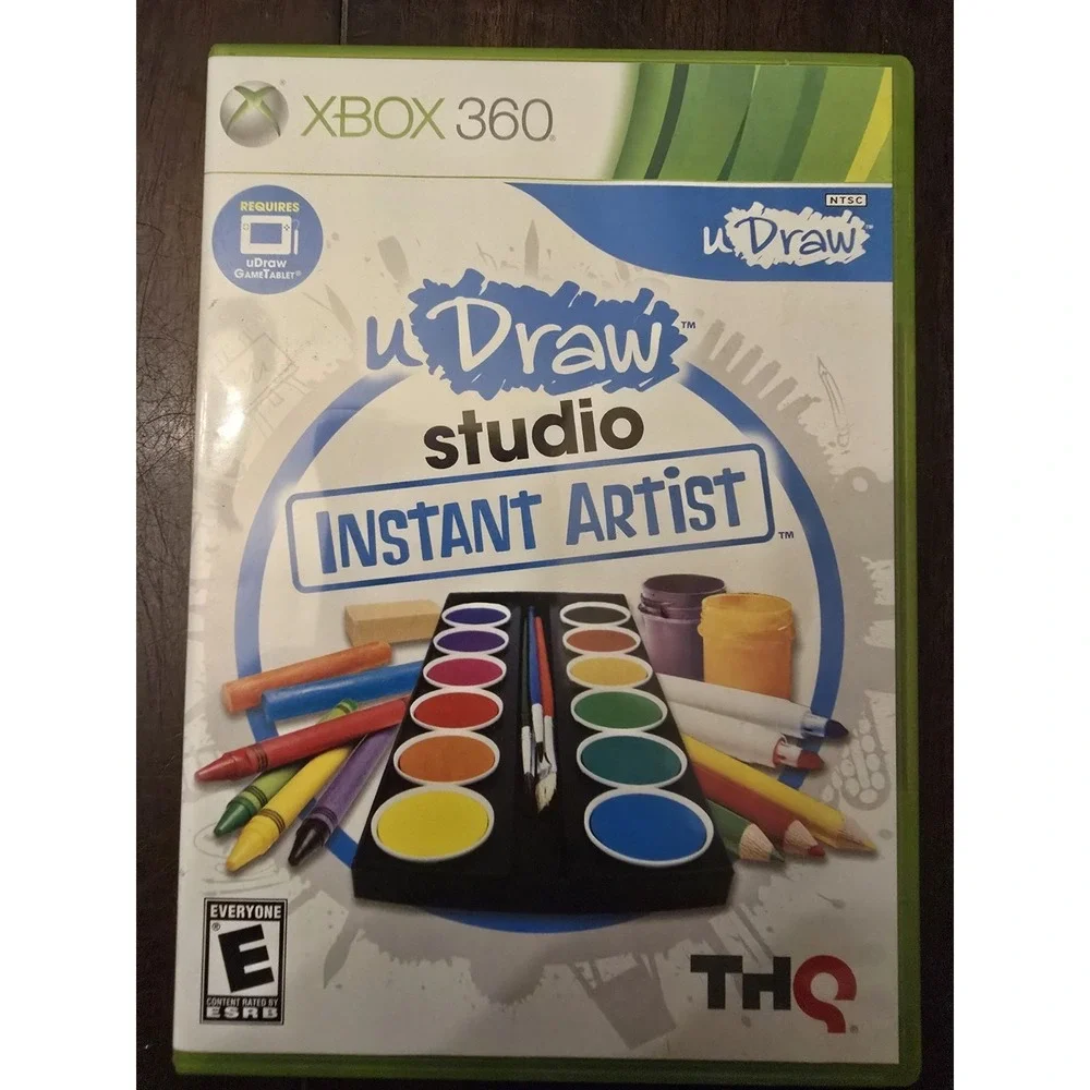 XBOX 360 uDraw Studio Instant Artist Video Game‎ TESTED